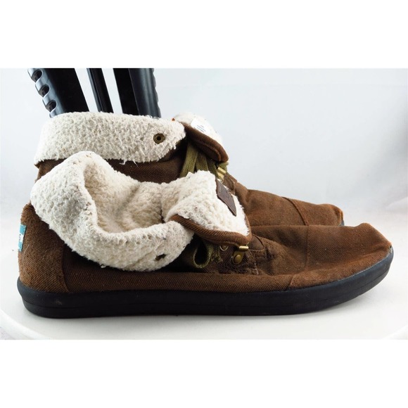 Toms Short boots Brown Fabric Boots Men Size 11.5 M - Picture 3 of 6